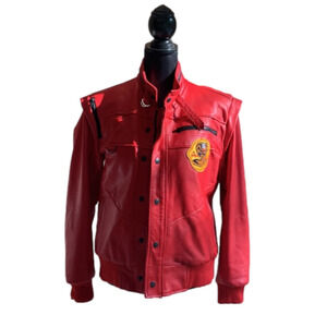 Johnny Lawrence Cobra Kai Karate Kid Red Leather Jacket Read